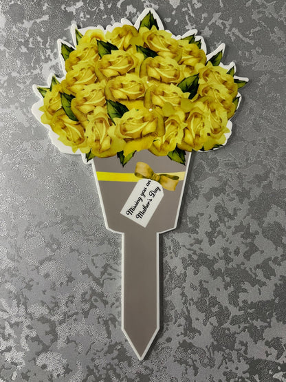 Flower Bouquet Grave Marker