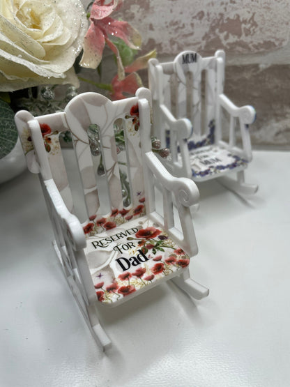 Reserved Seat Memorial Hanging/ Rocking Chair