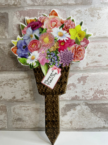 Flower Bouquet Grave Marker