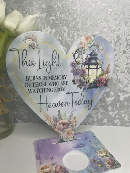 Mum Memorial Ornament| Memorial Heart Tealight Holder| Grave Decotation| Heart Tealight holder| Remembrance Ornament| Loss Of A Loved One