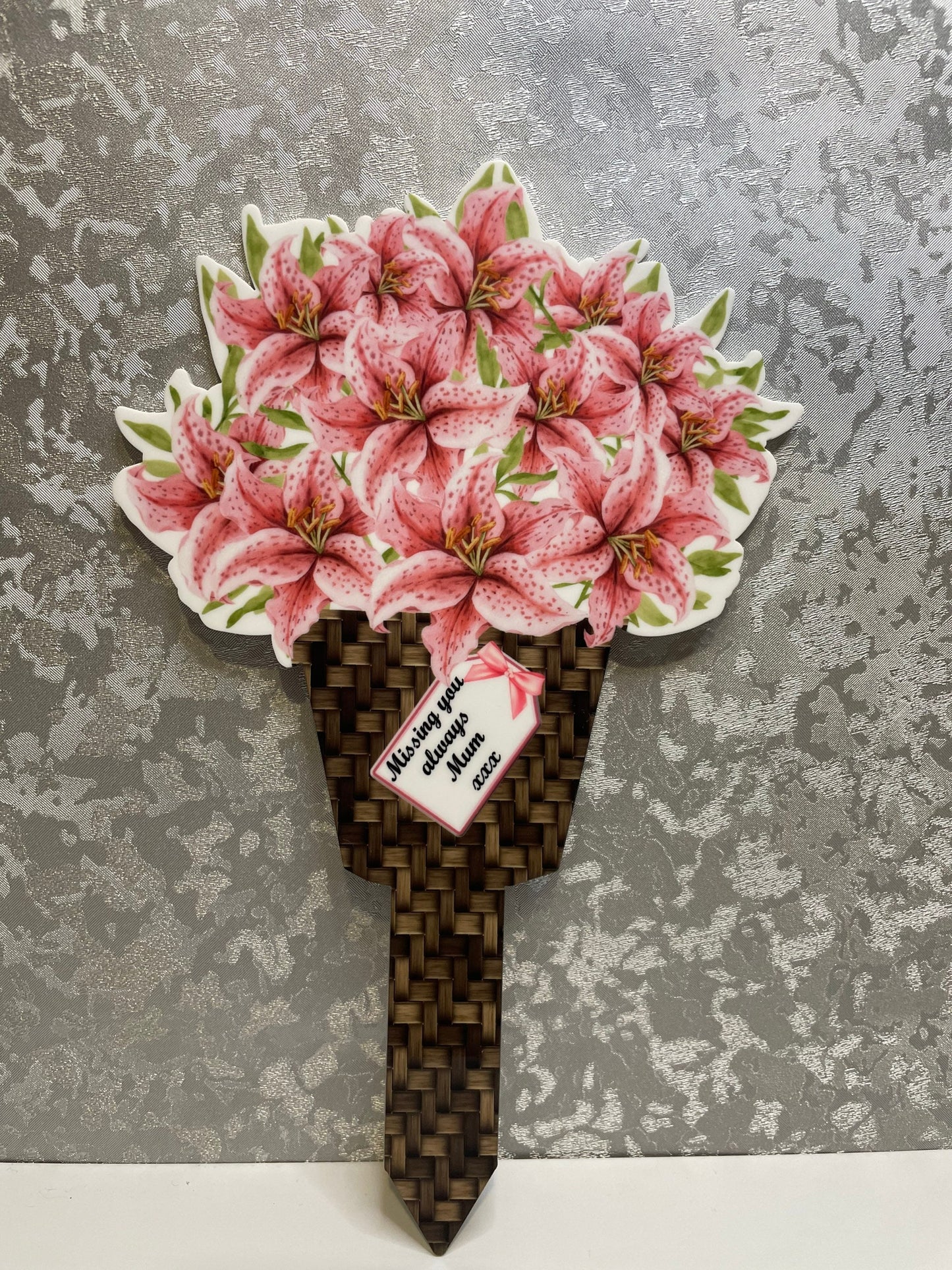 Flower Bouquet Grave Marker