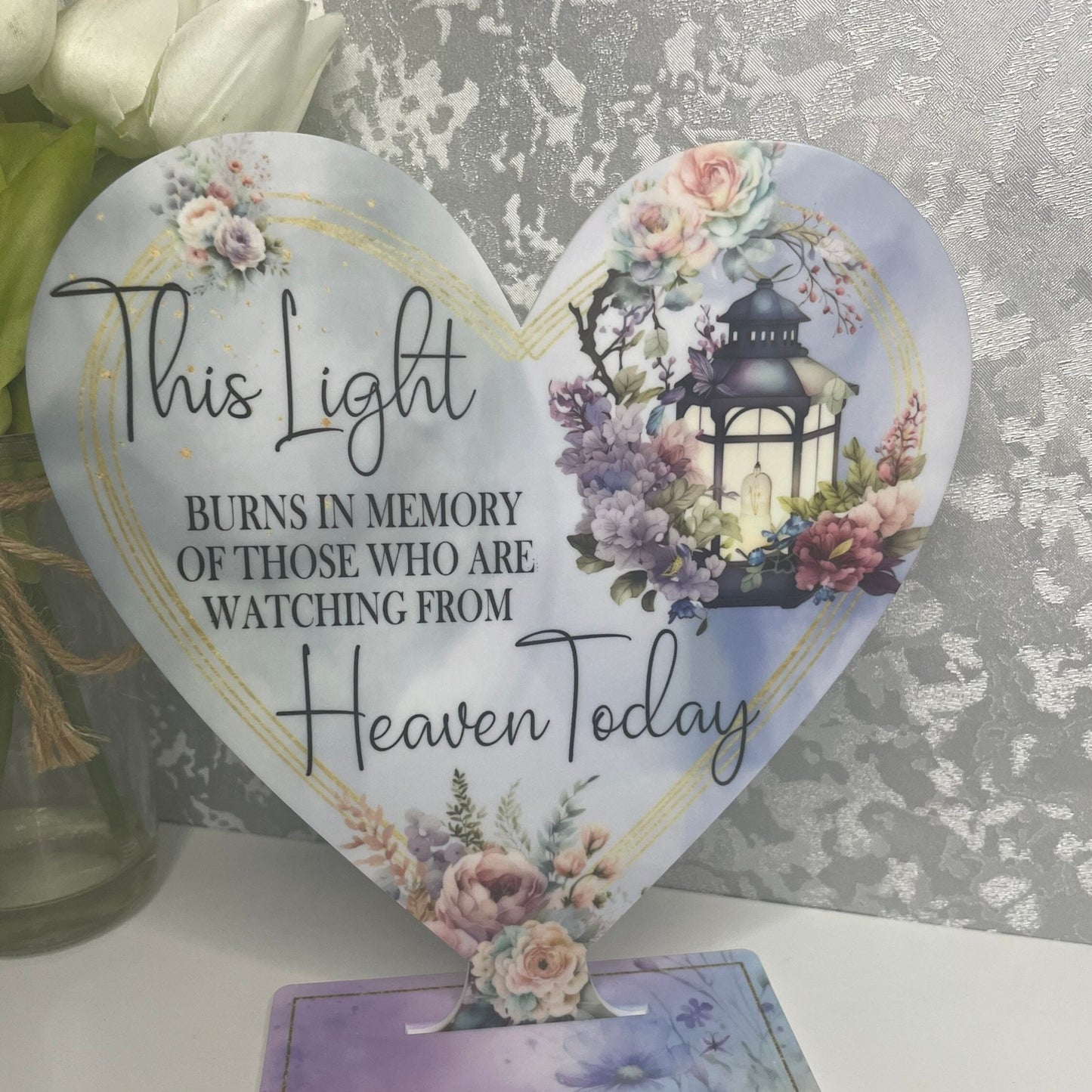 Mum Memorial Ornament| Memorial Heart Tealight Holder| Grave Decotation| Heart Tealight holder| Remembrance Ornament| Loss Of A Loved One