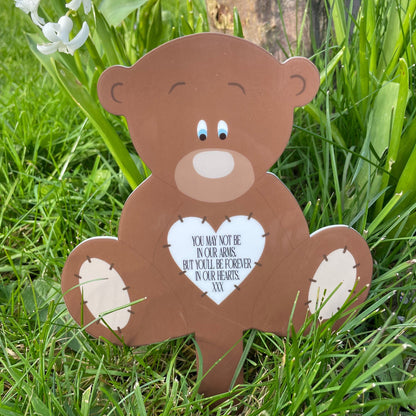 Teddy Bear Grave Marker