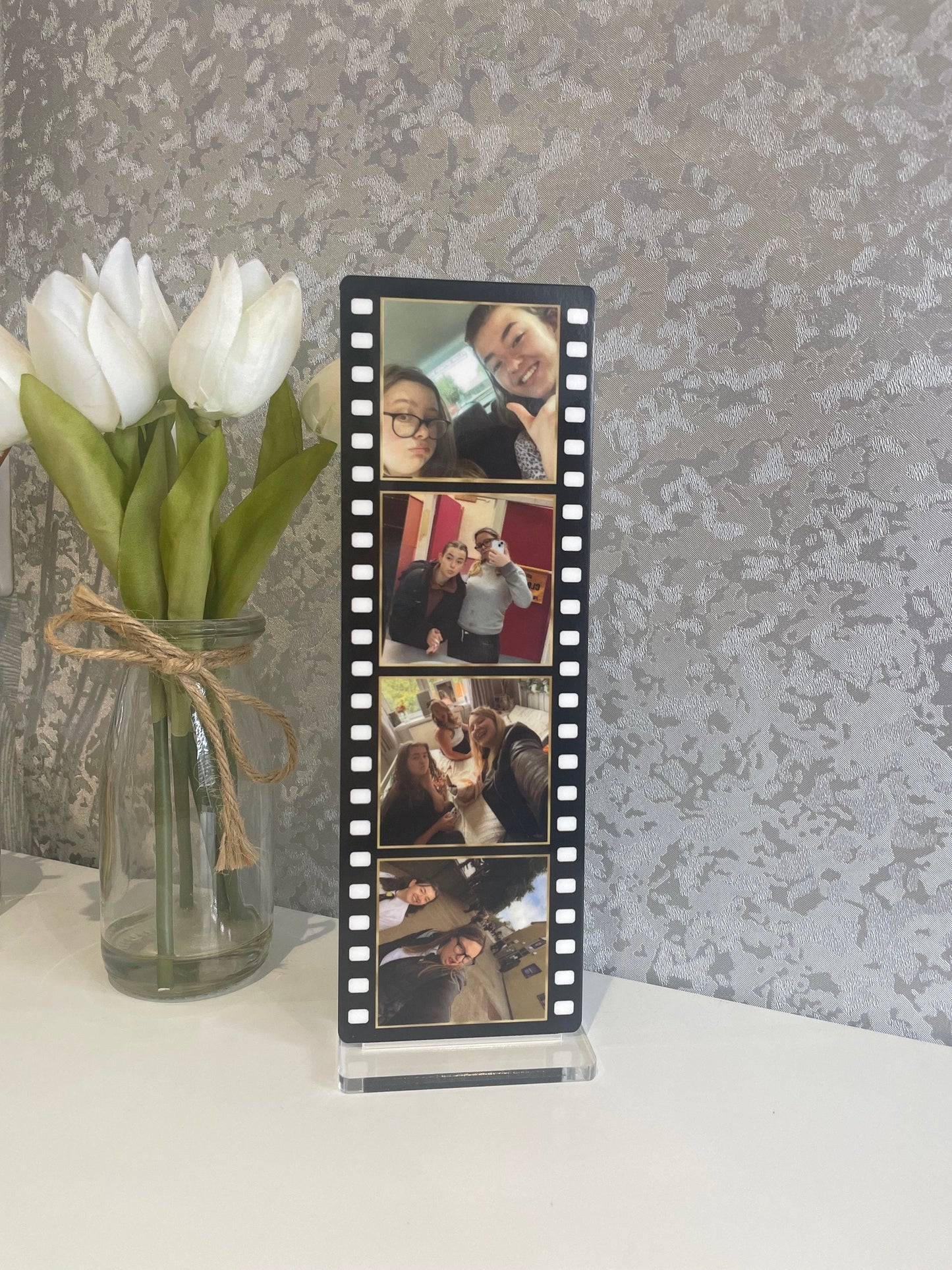 Personalised Photo Polaroid Keepsake| Photo Print Plaque With Stand| Polaroid Photo Plaques| Personalised Memory Film| Camera Roll Gifts|