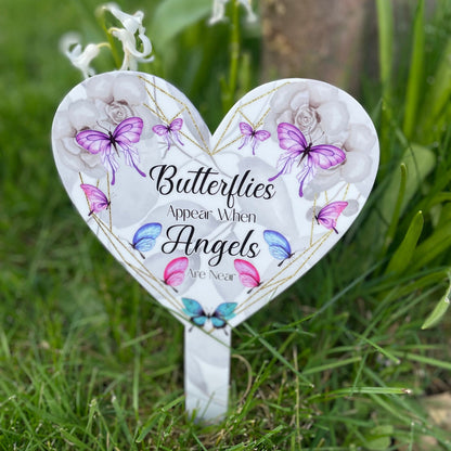 Butterflies Appear When Angels Are Near Grave Marker