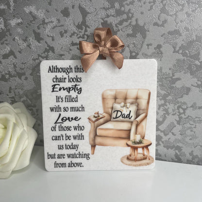 Empty Chair Memorial Hanging Decoration