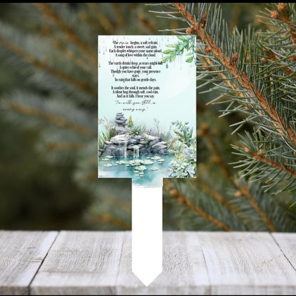 In The Rain grave marker with personalised photo option