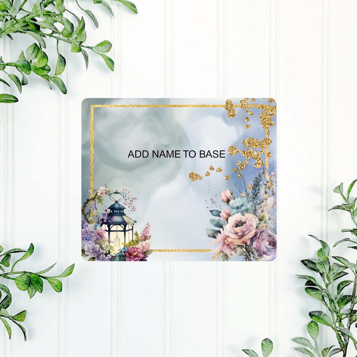 Lantern memorial heart tealight plaque with personalised remembrance wording