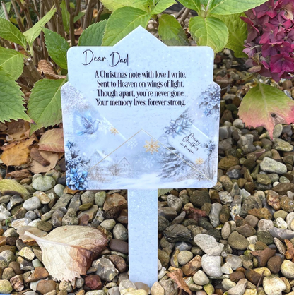 Letter To Heaven Christmas memorial marker for someone dearly missed