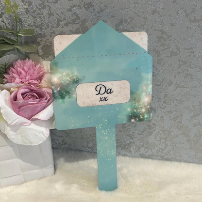 Green envelope Letter to Heaven grave marker for a personalised remembrance tribute