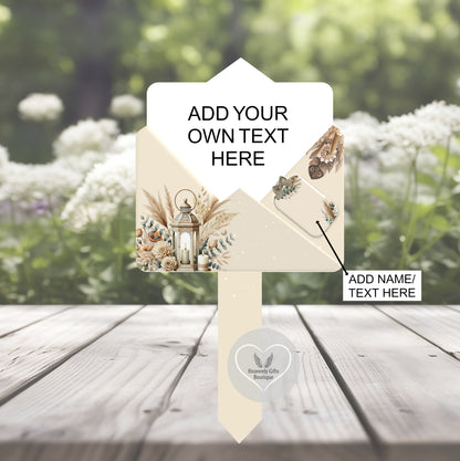 Letter to heaven memorial grave marker personalised with your own special wording