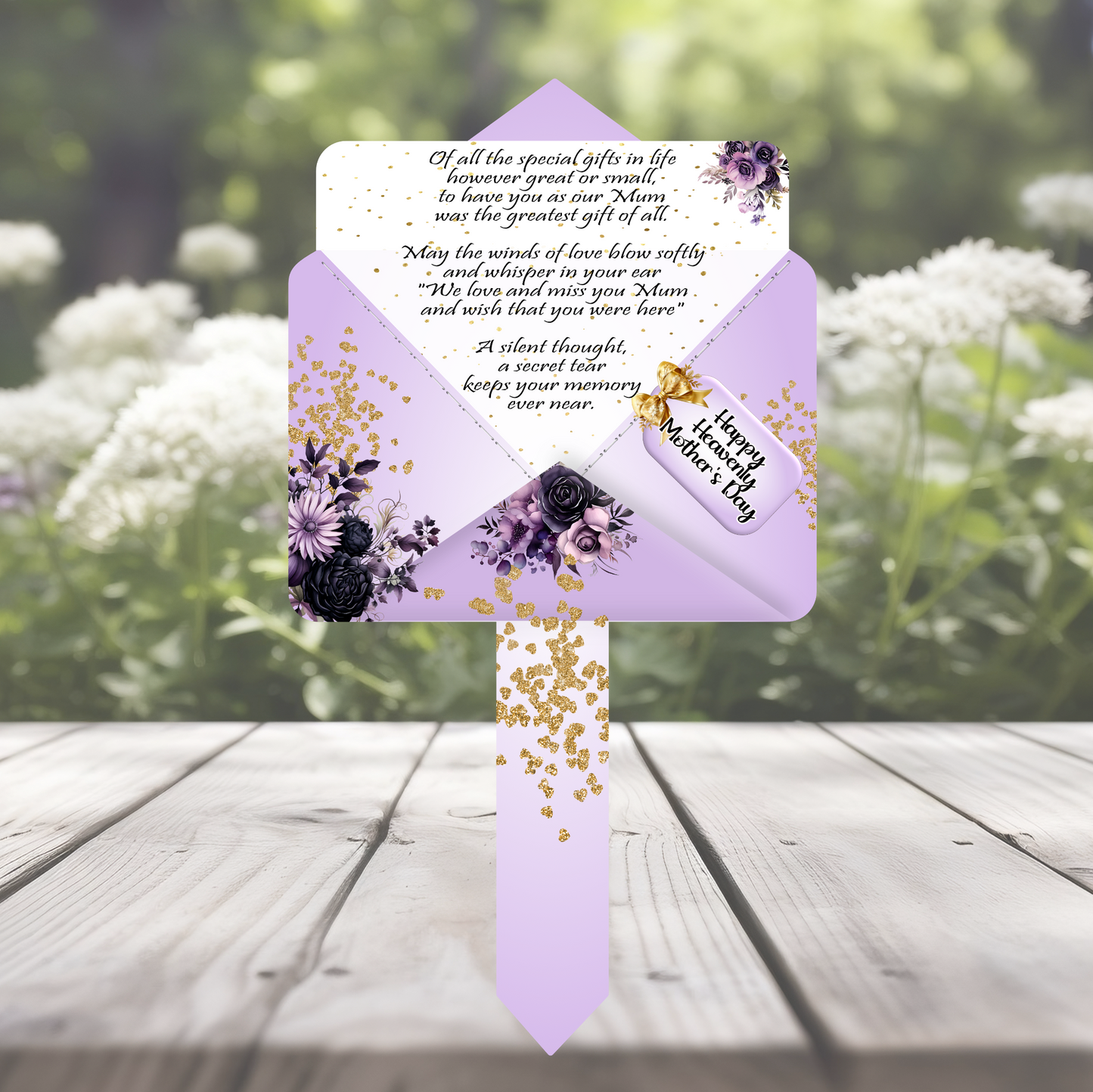 Mother's Day Memorial Letter to Heaven Grave Marker