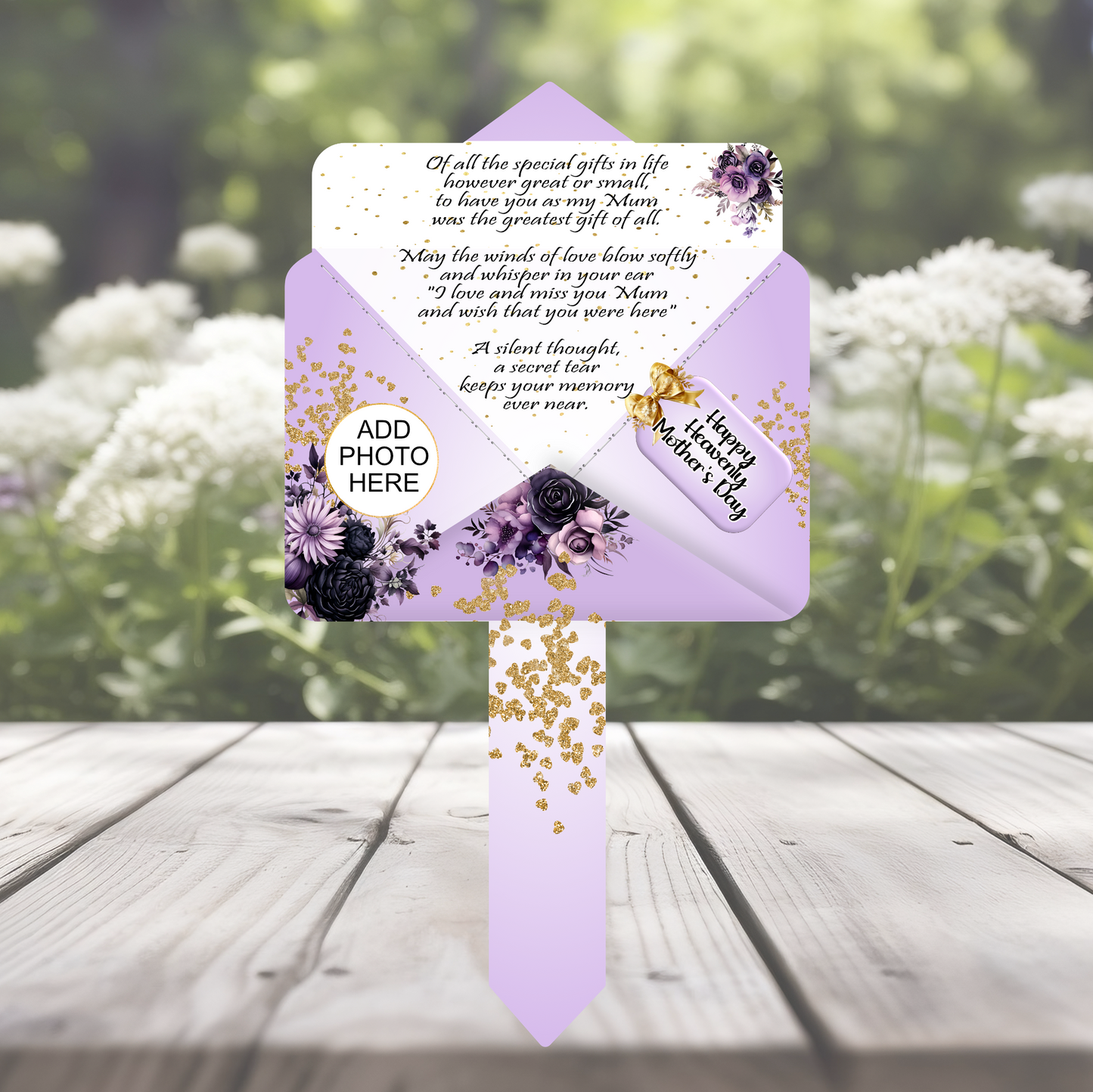 Mother's Day Memorial Letter to Heaven Grave Marker