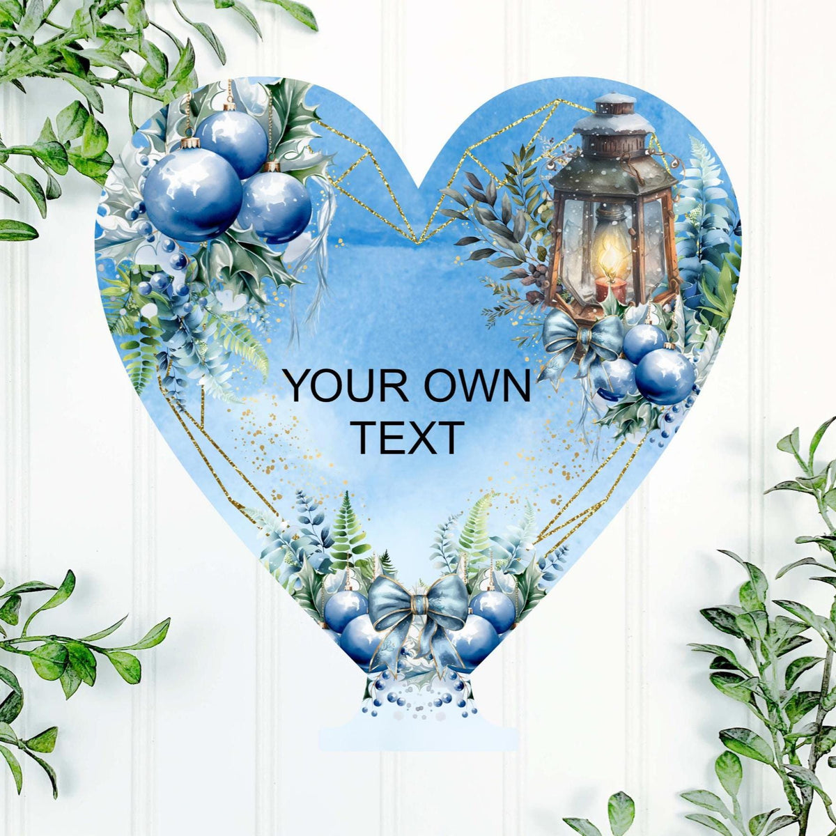 Memorial heart tealight holder personalised with your own wording