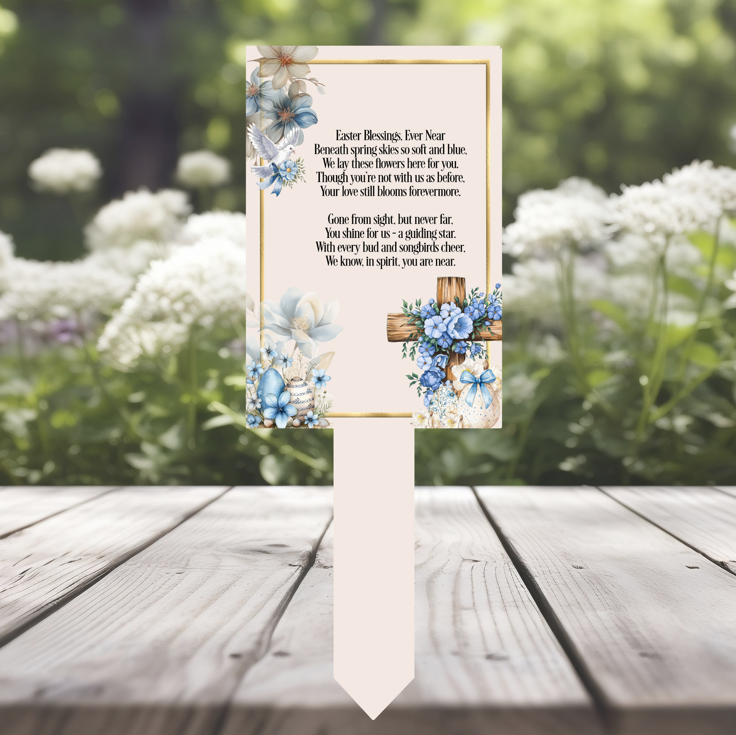 Easter Memorial Remembrance Grave Marker