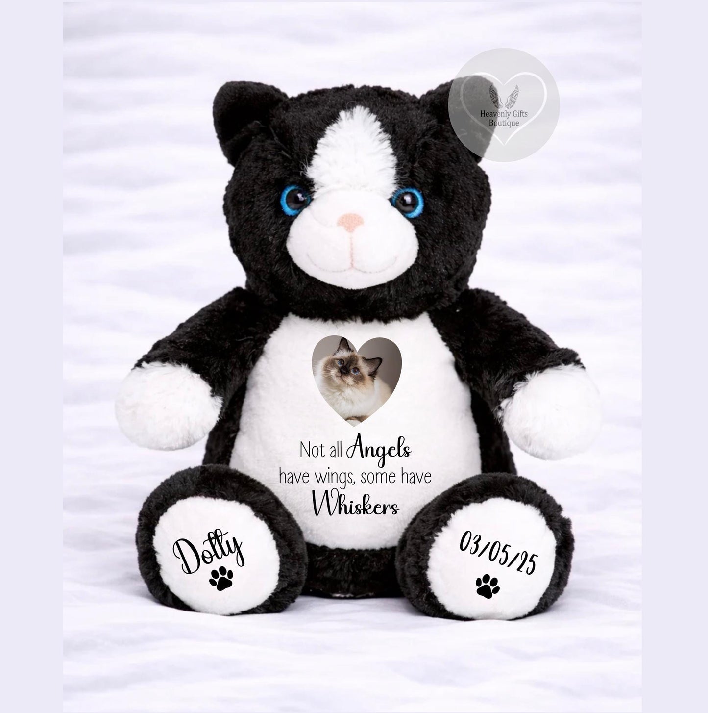 Cat Memorial “Not All Angels Have Wings” Teddy