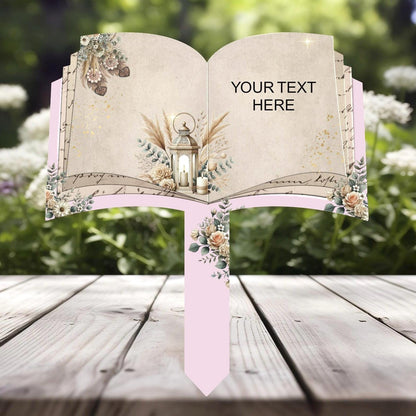Mum graveside decoration with A Chapter of Love remembrance poem