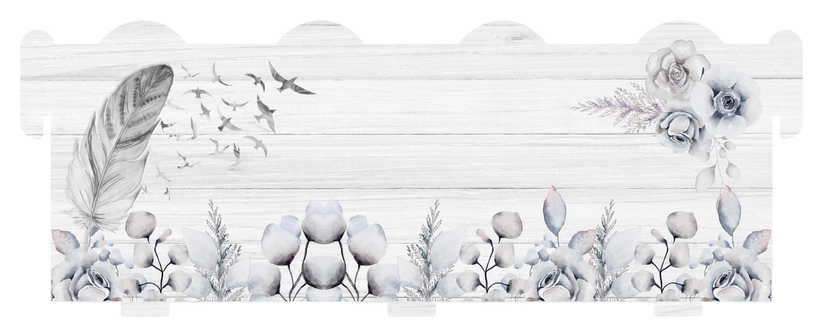 Personalised feathers memorial bench keepsake with custom wording