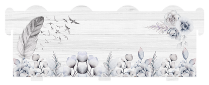 Personalised feathers memorial bench keepsake with custom wording