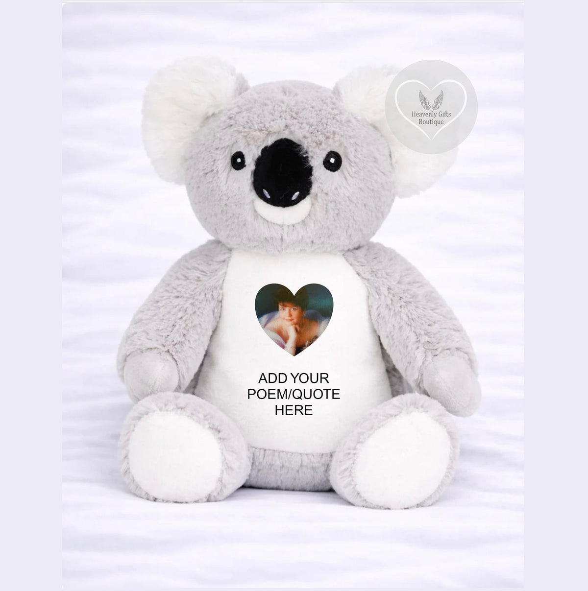 Personalised koala photo memory bear remembrance keepsake