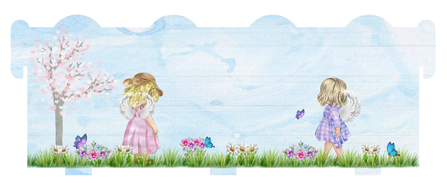 Personalised baby memorial bench with your own special wording