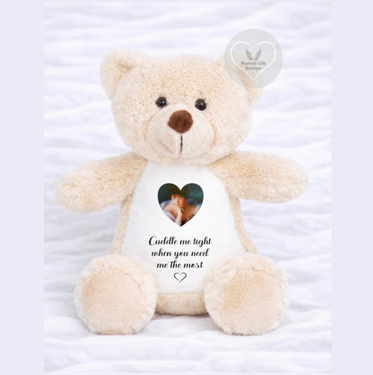 Personalised memorial childs teddy bear with photo