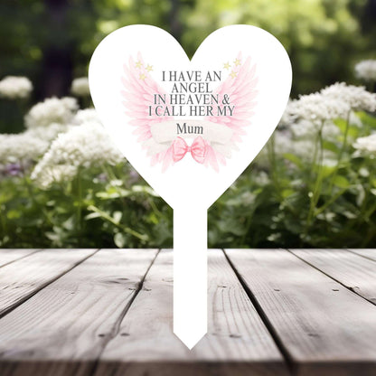 Personalised Angel In Heaven grave marker for Mum