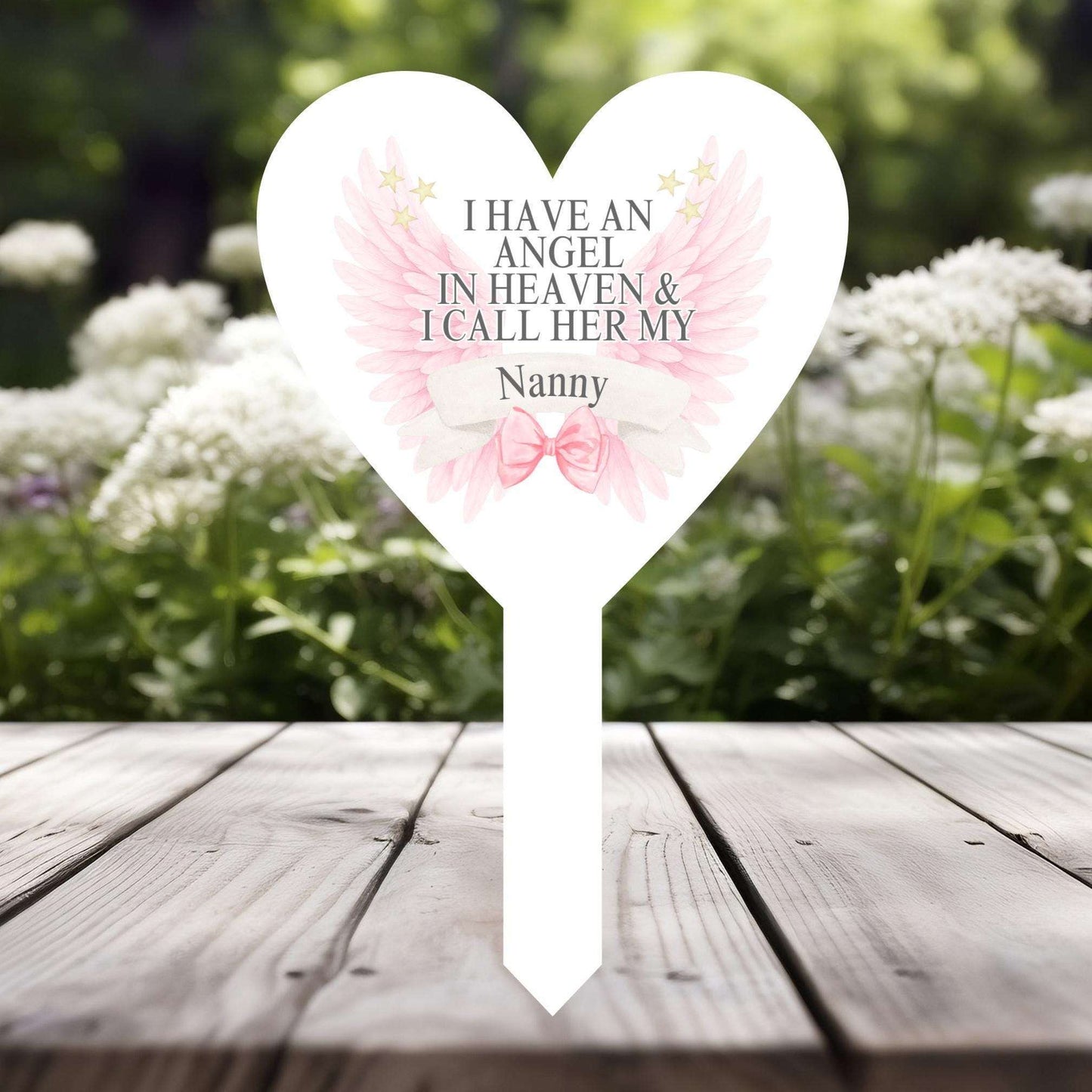 Personalised remembrance grave plaque with relationship and name