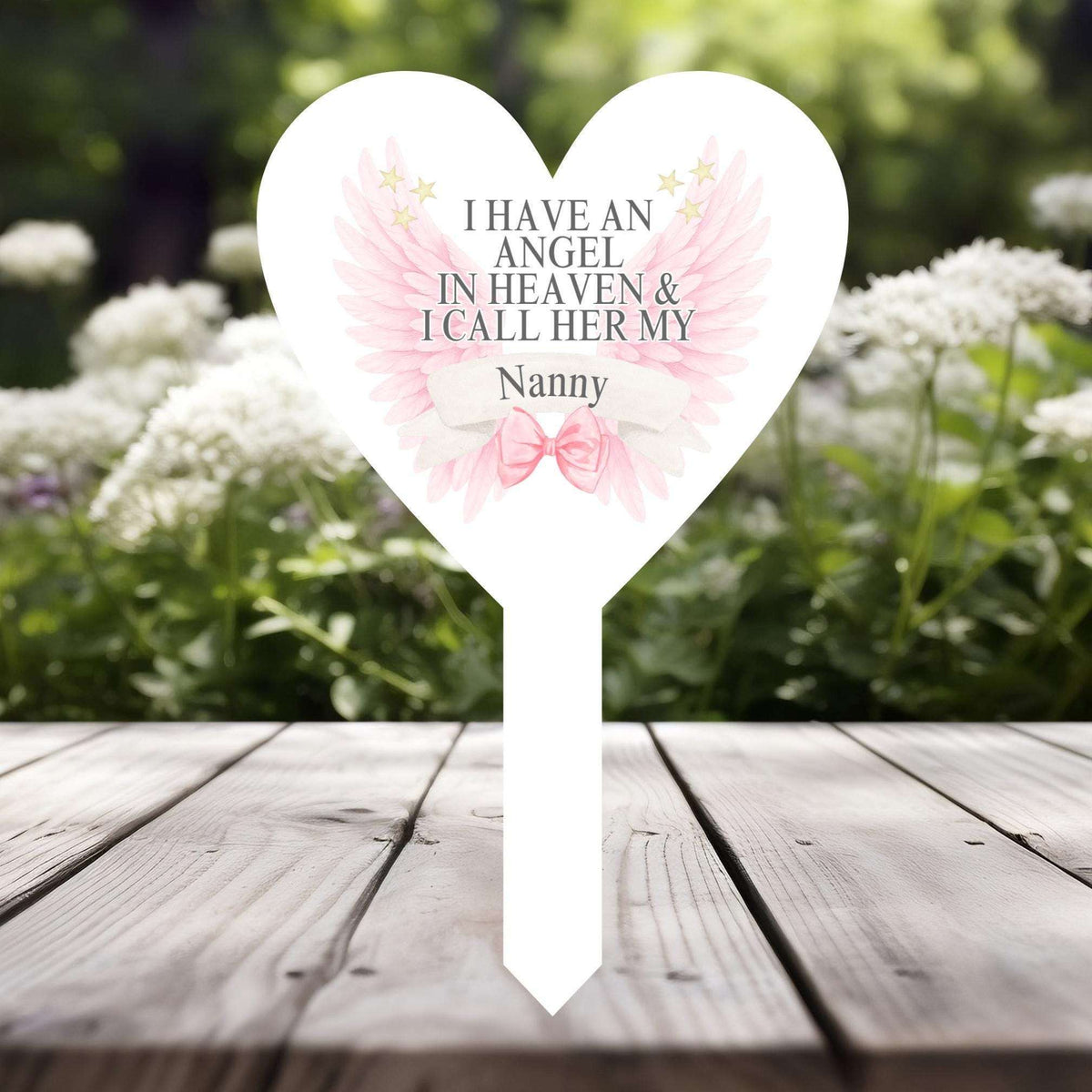Personalised remembrance grave plaque with relationship and name