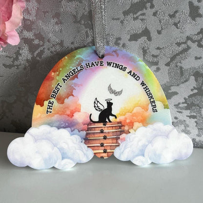 Pet loss memorial hanging keepsake for dog or cat remembrance