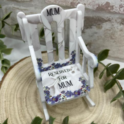 Photo memorial rocking chair remembrance keepsake
