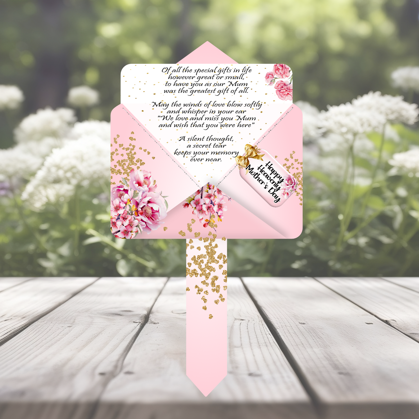 Mother's Day Memorial Letter to Heaven Grave Marker