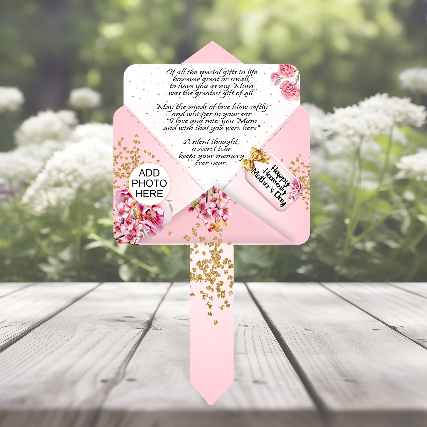 Mother's Day Memorial Letter to Heaven Grave Marker