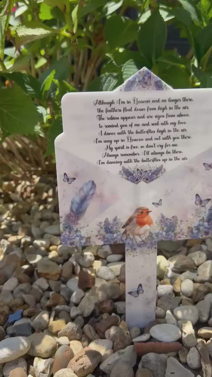 Robin Letter To Heaven Grave Marker