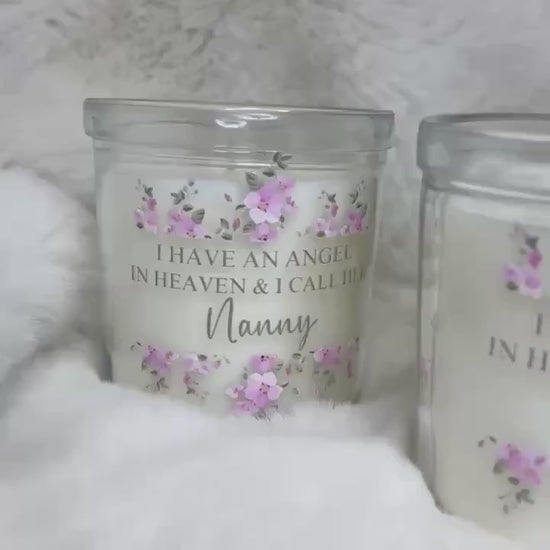 Personalised Memorial Mother’s Day Candle for Mum remembrance gift