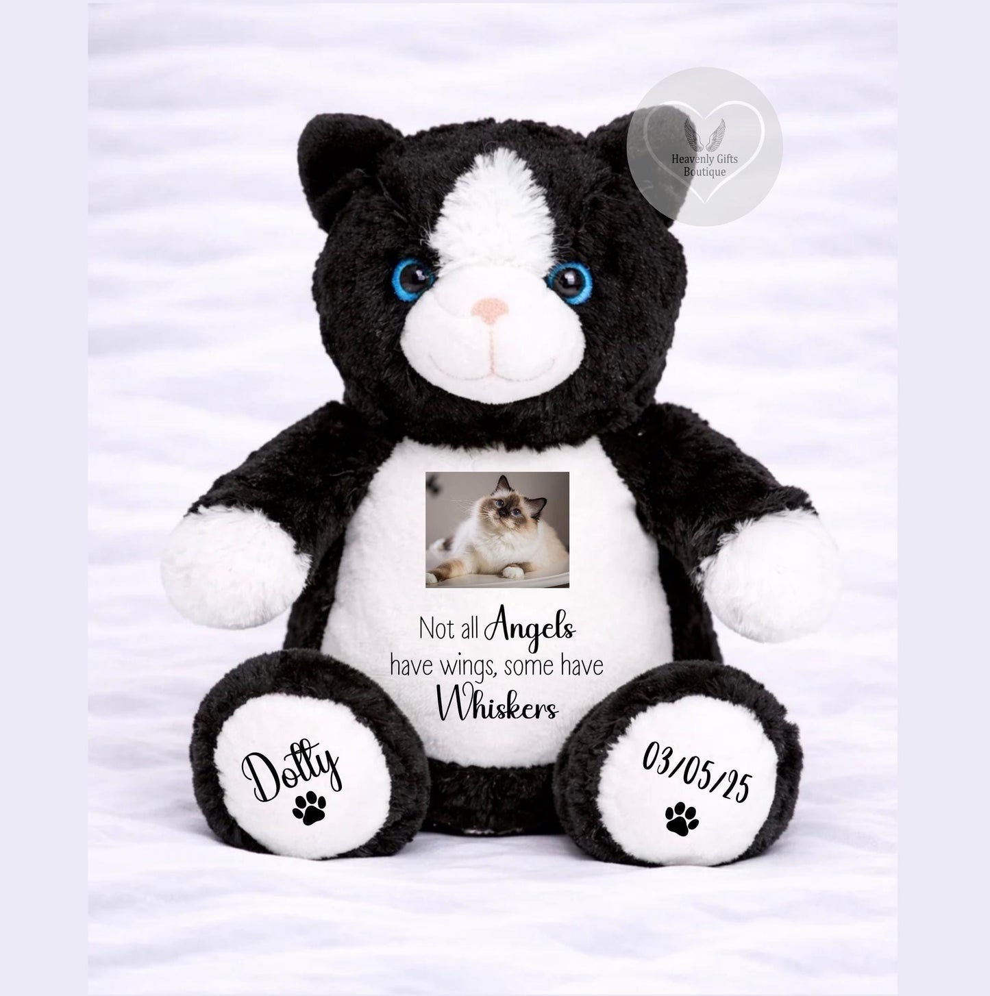 Rainbow Bridge cat memorial teddy keepsake