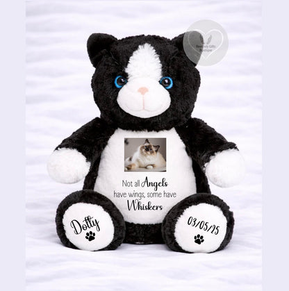 Rainbow Bridge cat memorial teddy keepsake