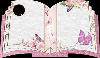 Remembrance open book plaque personalised with memorial wording