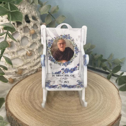 Reserved For personalised memorial rocking chair