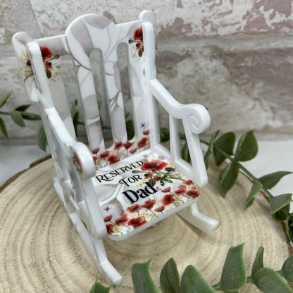 Reserved Seat remembrance chair keepsake for a loved one