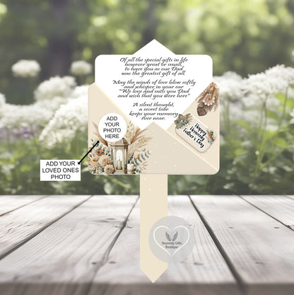 Special Gifts In Life memorial grave marker with a treasured photograph