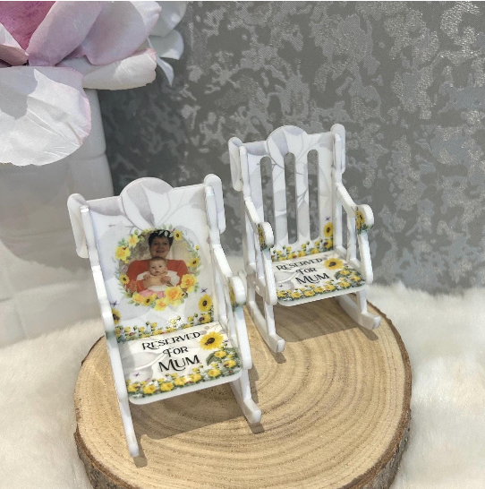 Personalised sunflower memorial chair keepsake in memory of a loved one