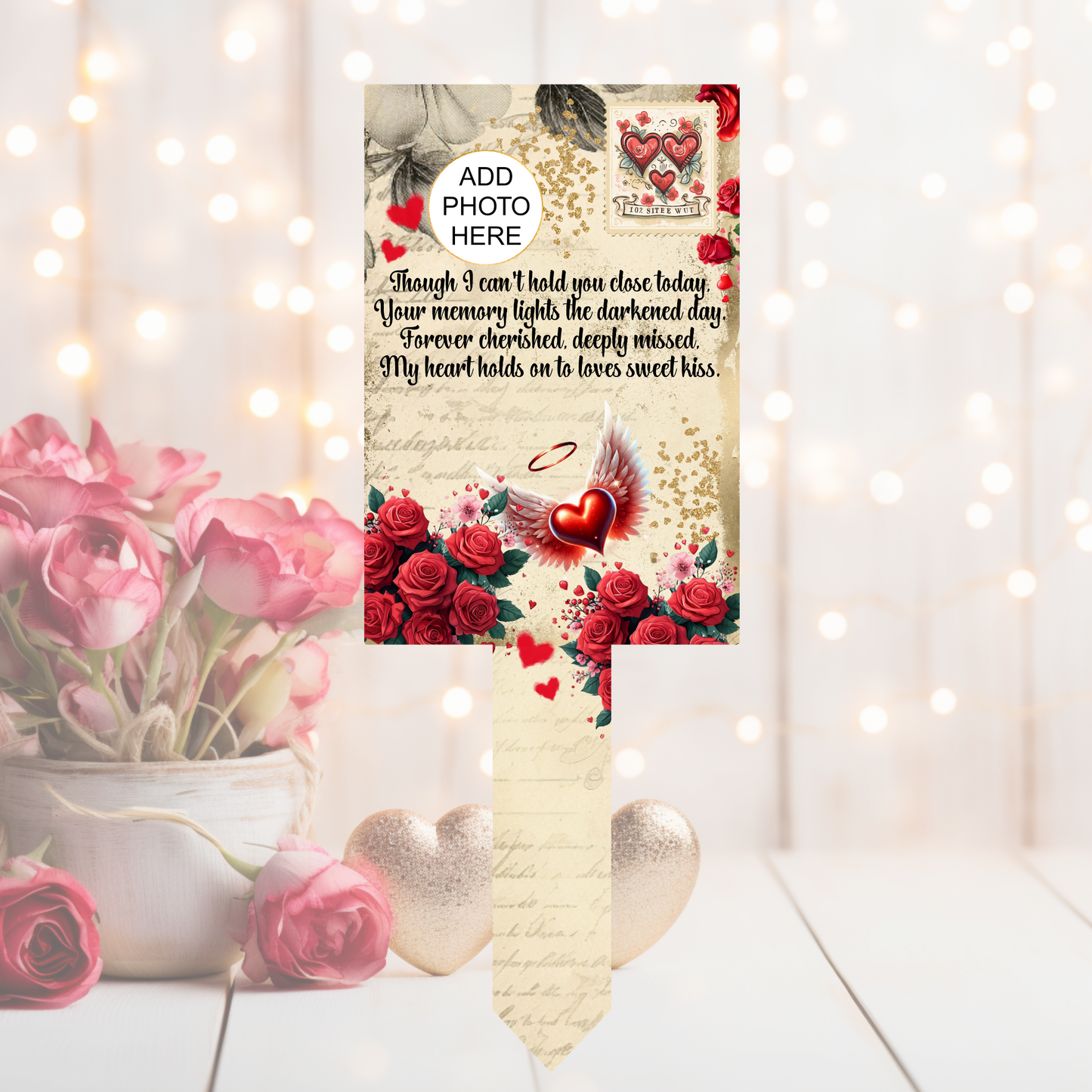 Memorial Remembrance Valentine’s Grave Marker