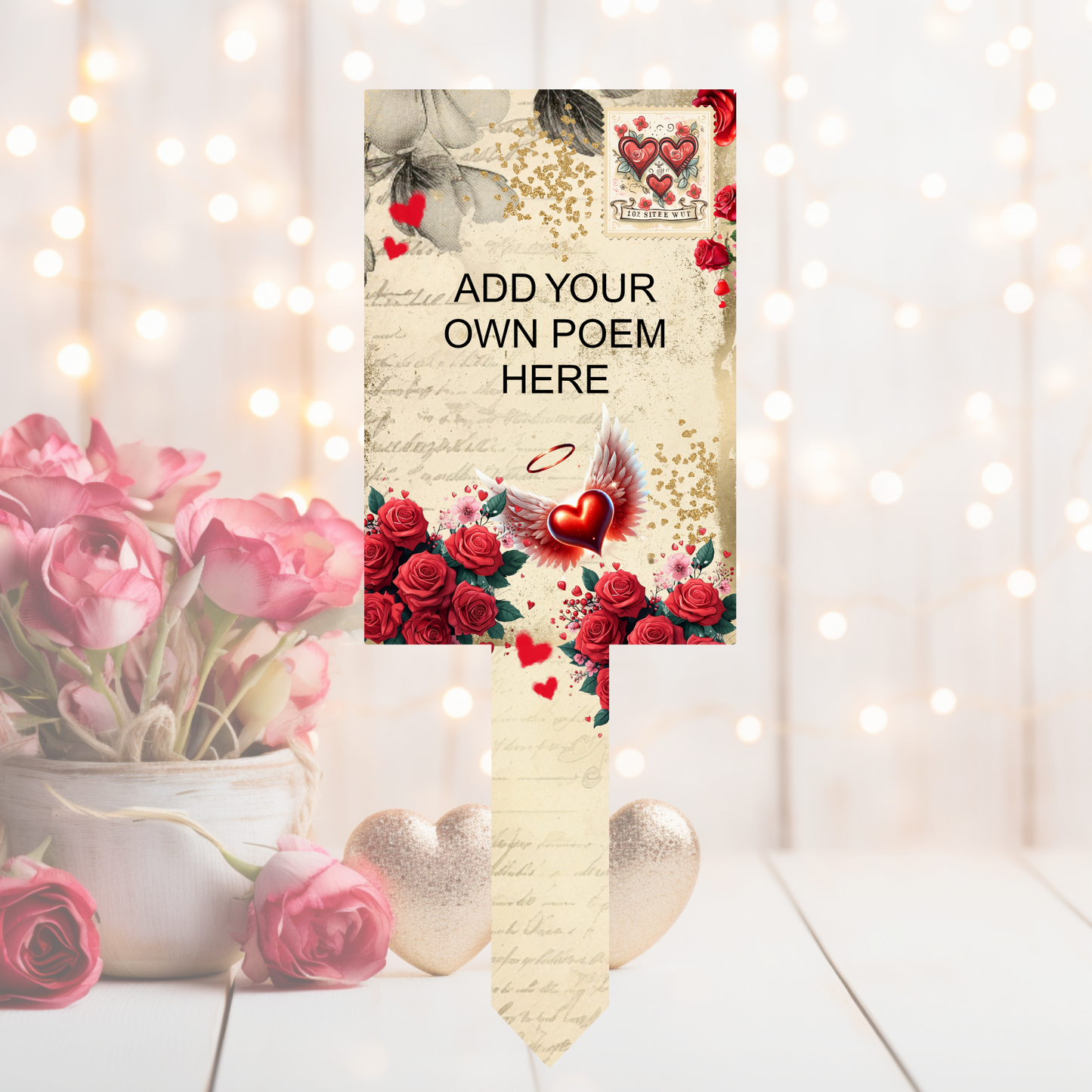 Memorial Remembrance Valentine’s Grave Marker