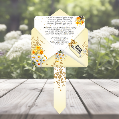 Mother's Day Memorial Letter to Heaven Grave Marker