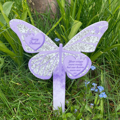 Your Wings Were Ready butterfly grave marker for a loved one